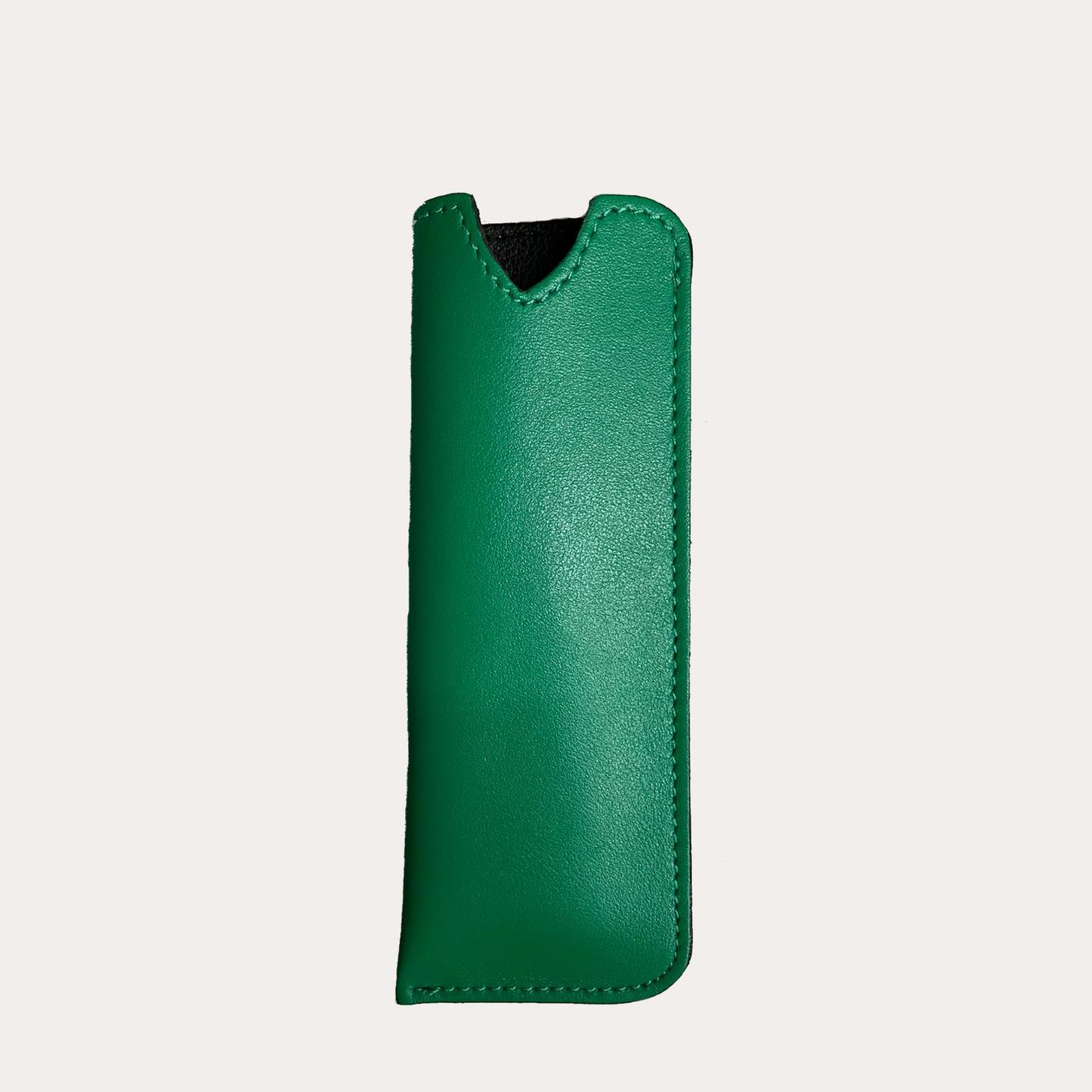 Green Leather Glasses Case