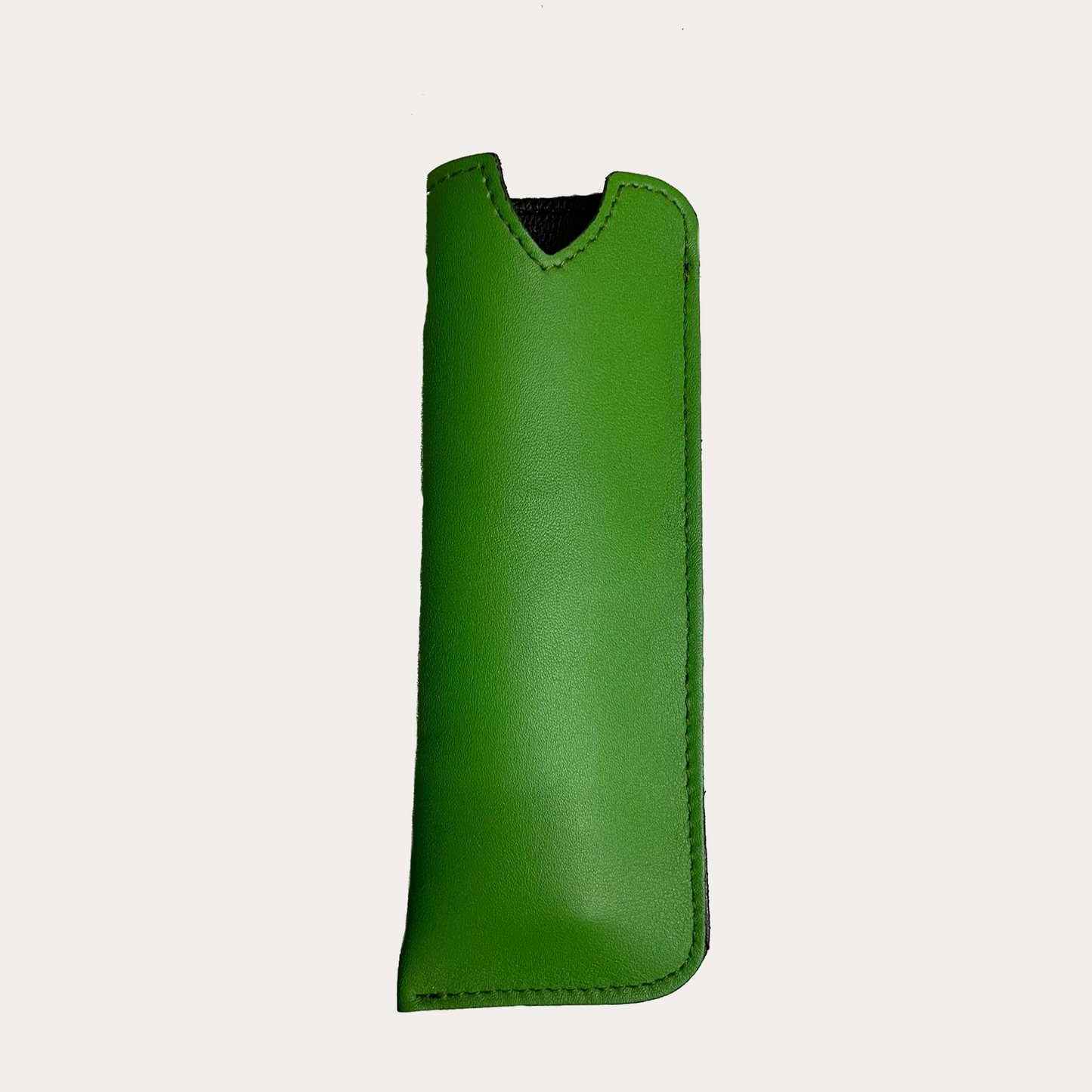 Light Green Leather Glasses Case