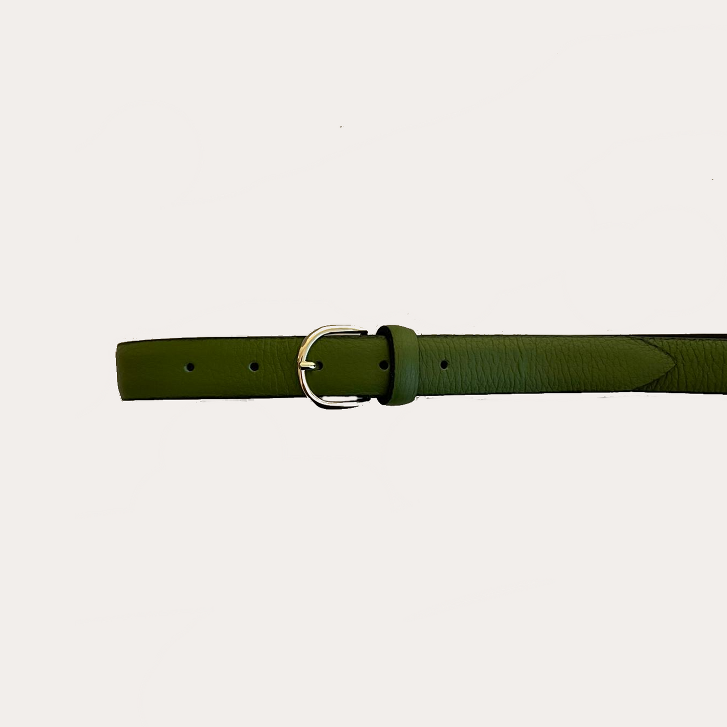 Ladies Green Leather Belt