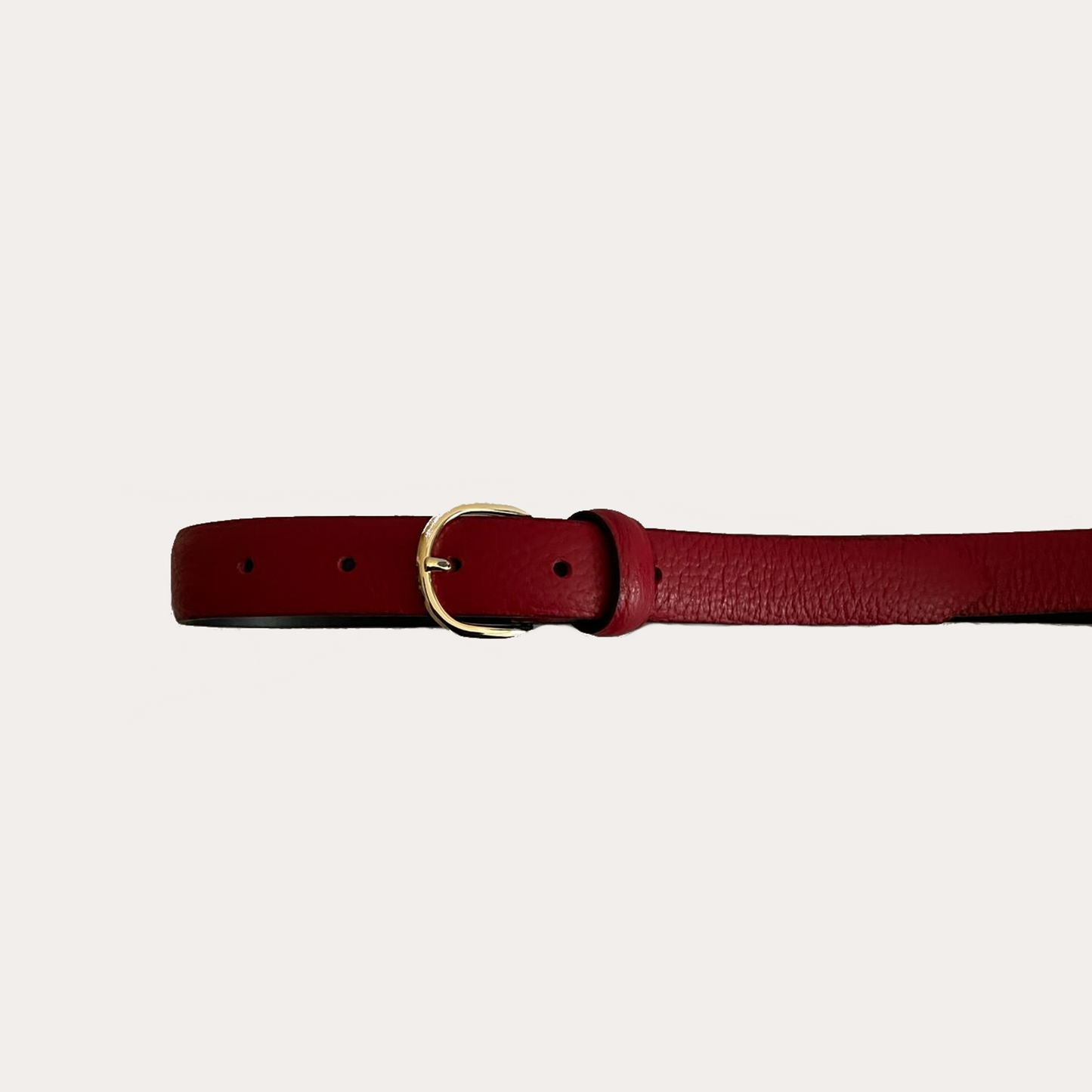Ladies Red Leather Belt