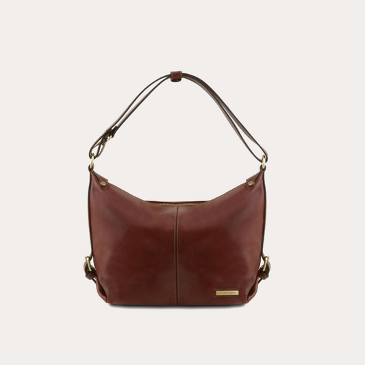 Tuscany Leather Brown Leather Hobo Bag