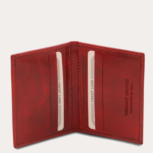Tuscany Leather Red Leather Card Holder
