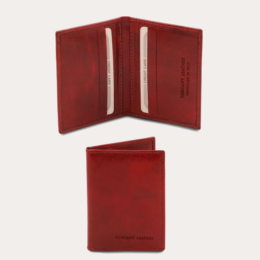 Tuscany Leather Red Leather Card Holder