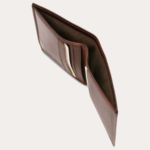 Tuscany Leather 2 Fold Brown Leather Wallet