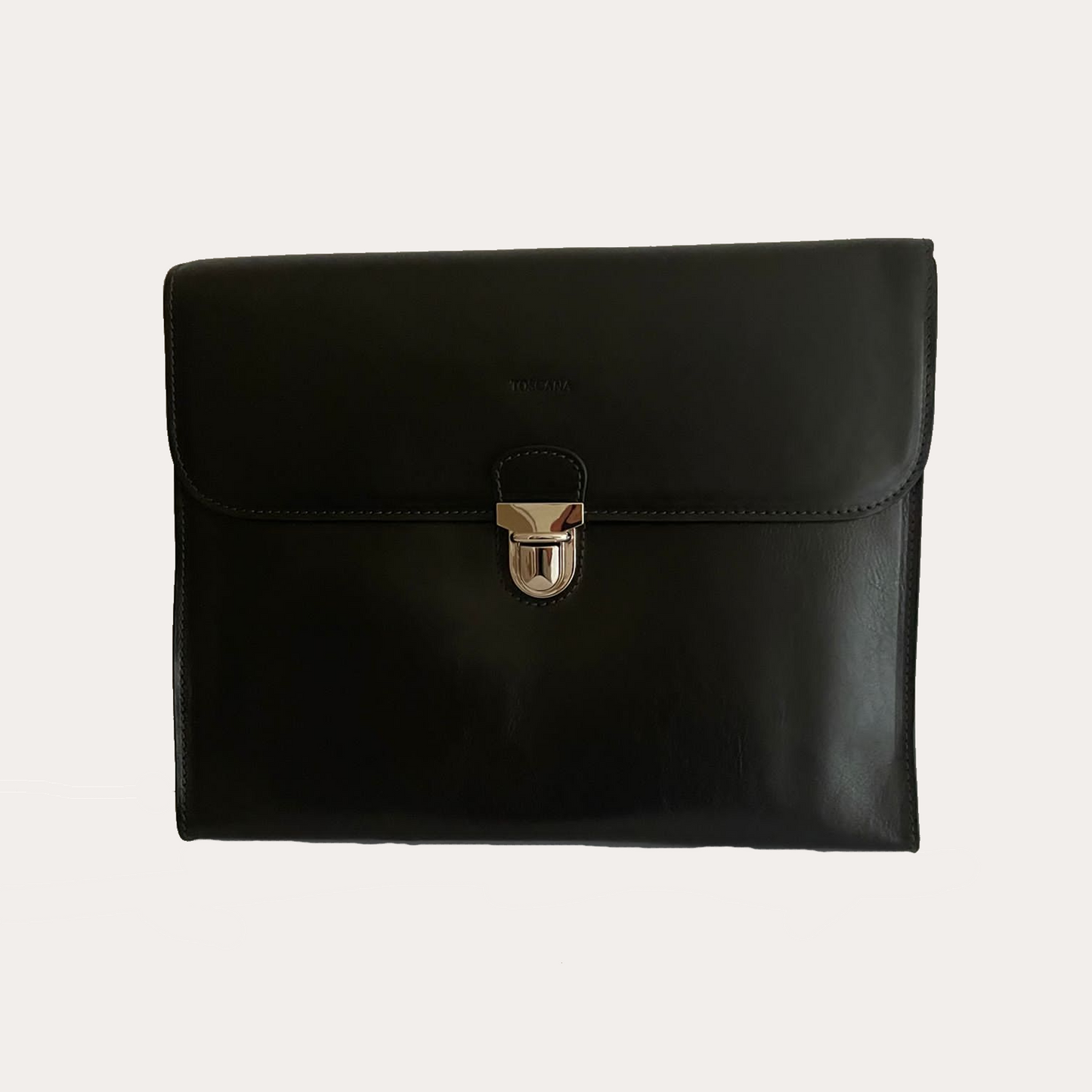 Black Leather Folio/Computer Case
