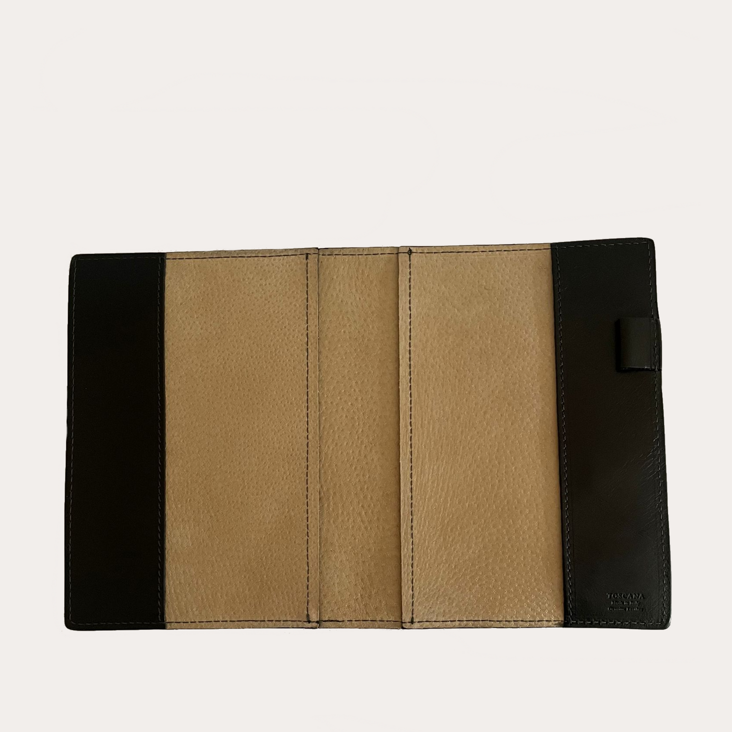 Black Leather A5 Notebook/Diary Cover