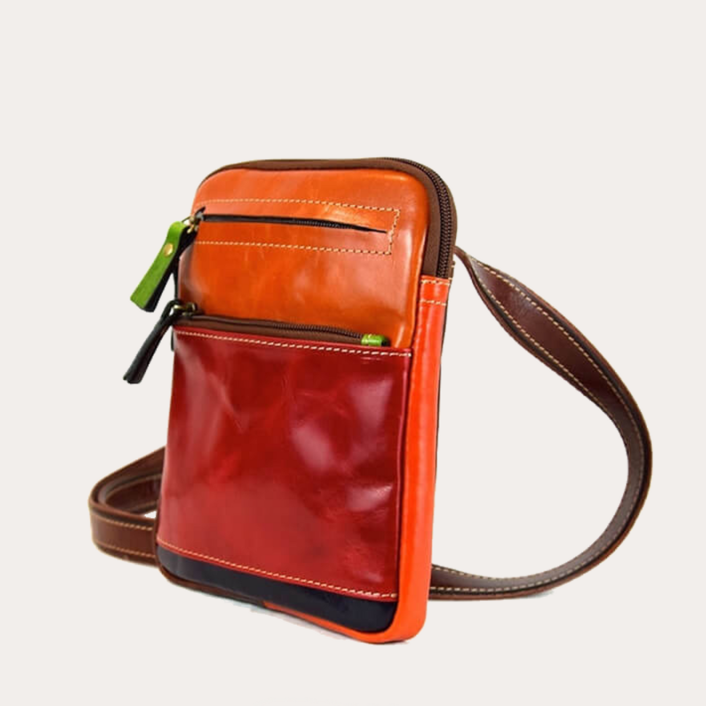 Multi-Colour Leather Shoulder Bag