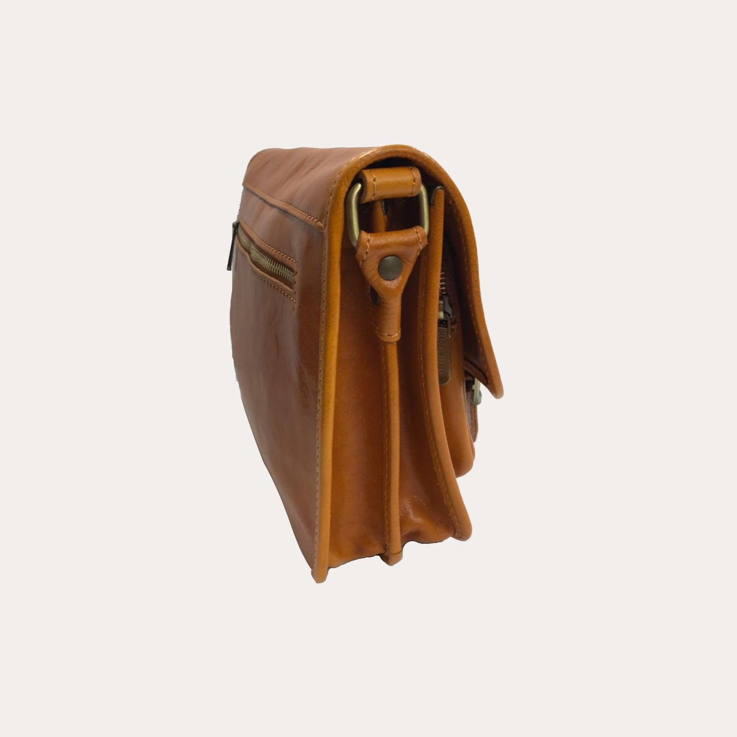 Yellow Leather Satchel