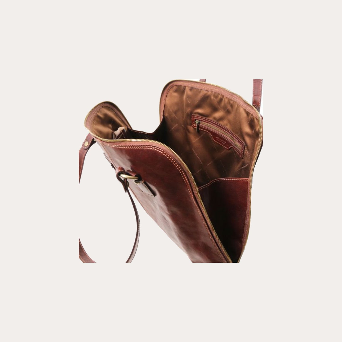 Tuscany Leather Black Leather Shoulder Bag