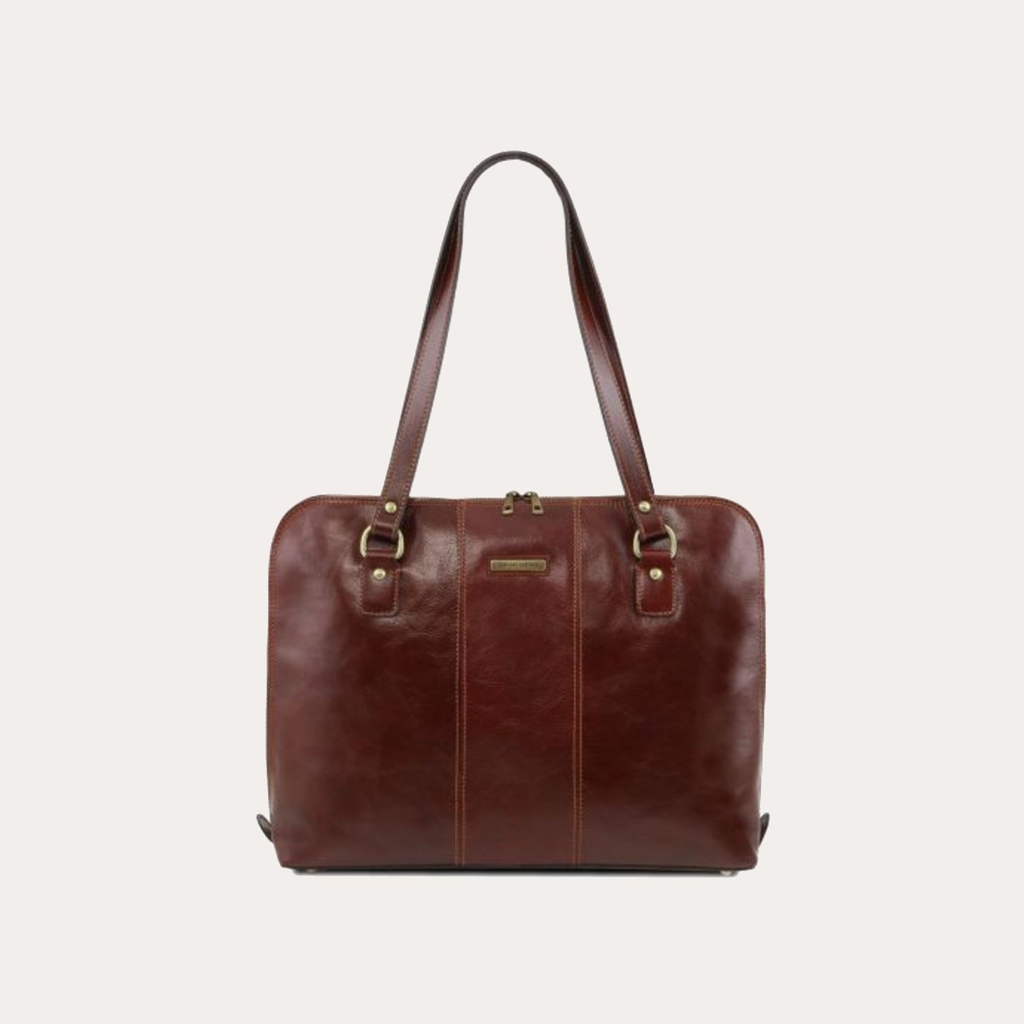 Tuscany Leather Brown Leather Shoulder Bag