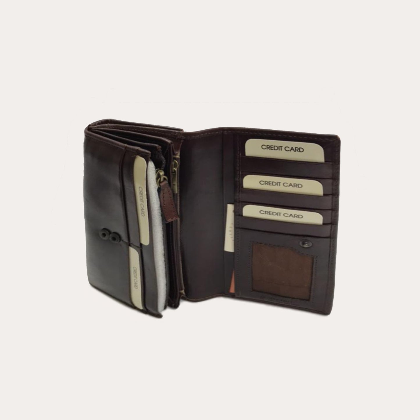 Gianni Conti Brown Leather Purse