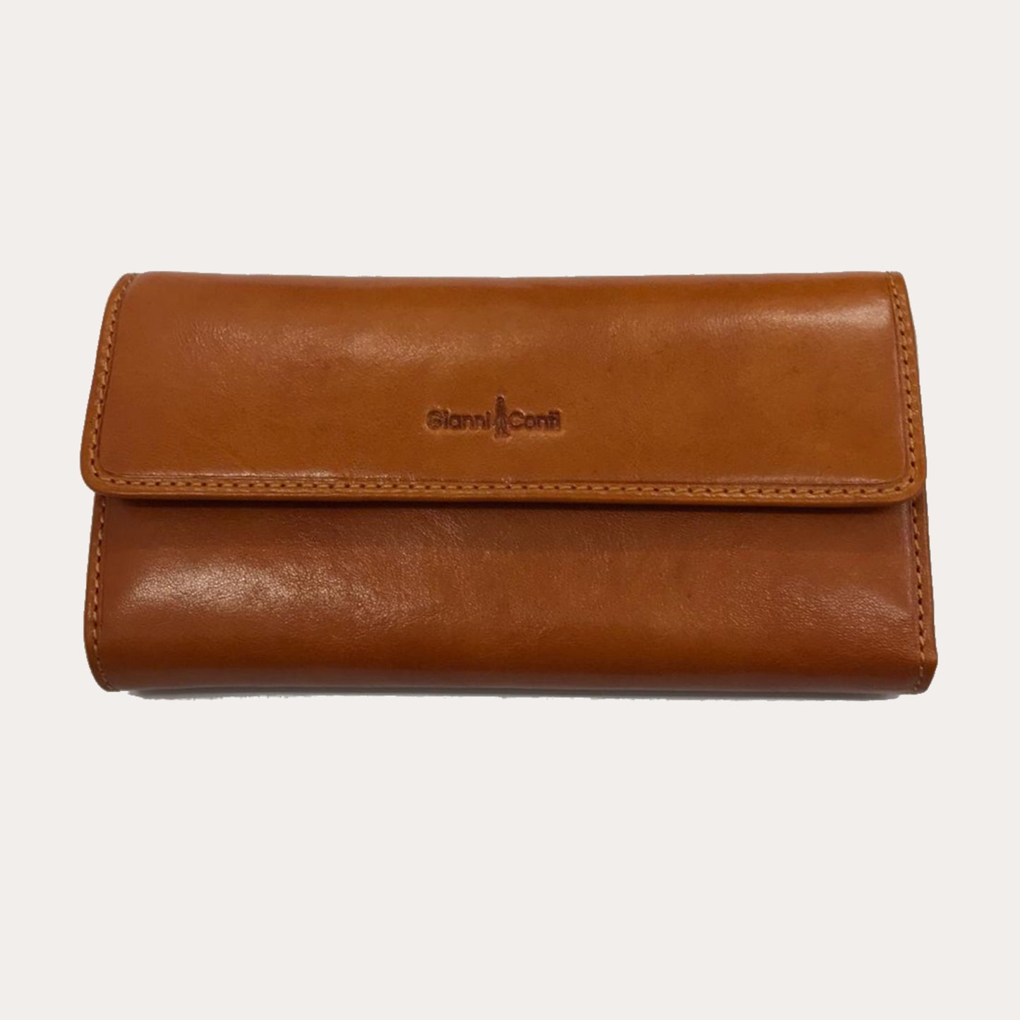 Gianni Conti Yellow Leather Purse