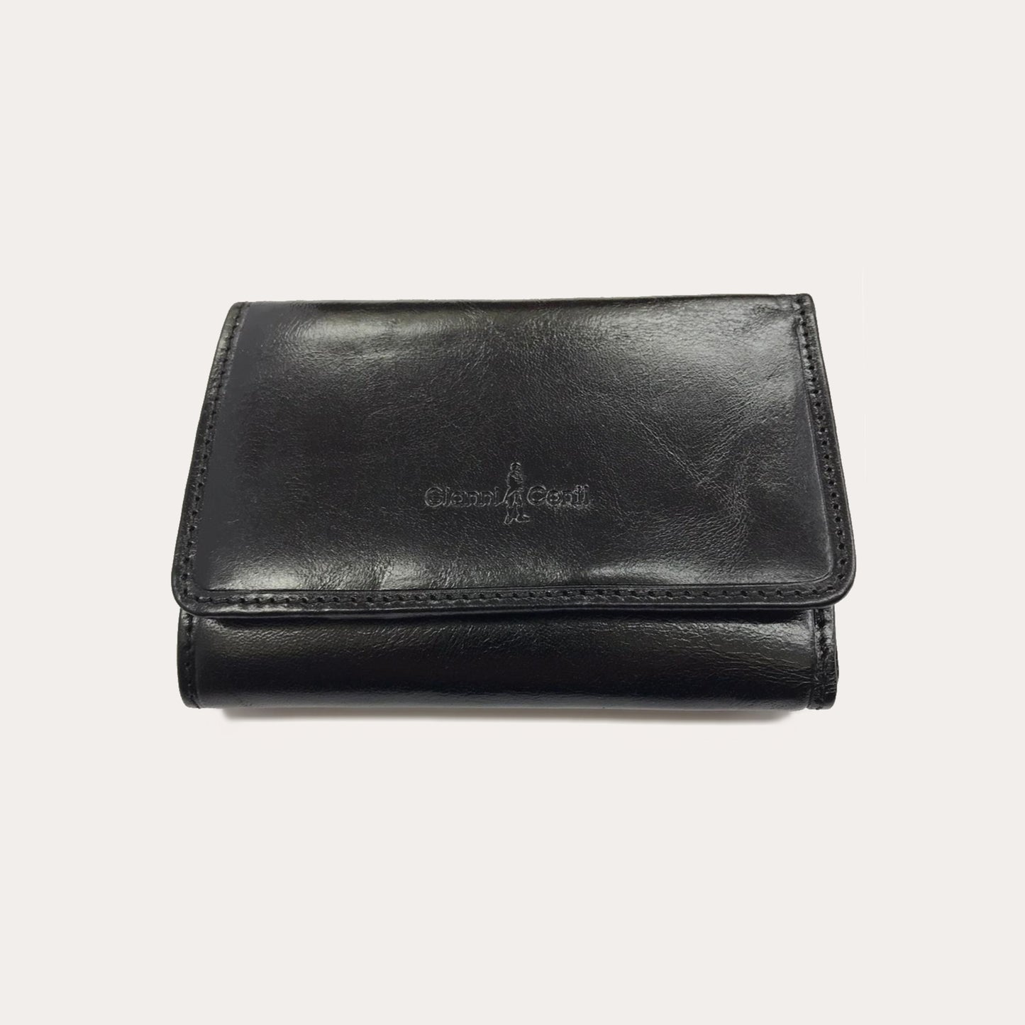 Gianni Conti Black Leather Purse