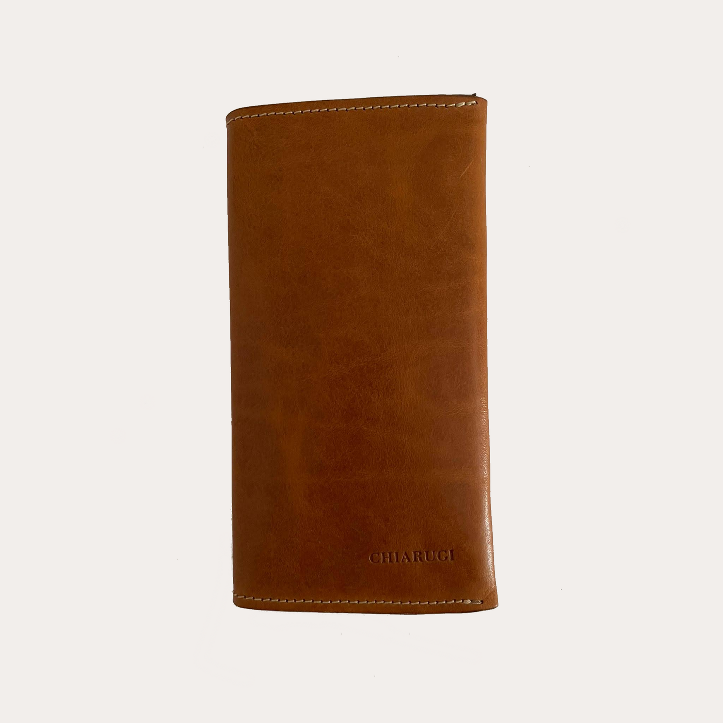 Chiarugi Cognac Leather Phone Wallet