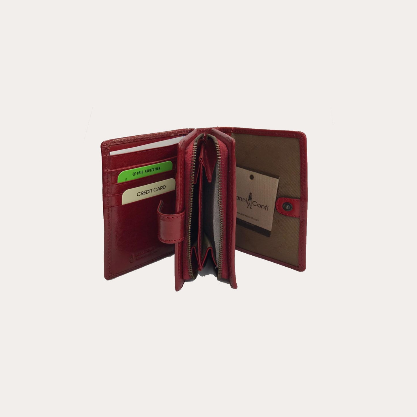Gianni Conti Red Leather Purse