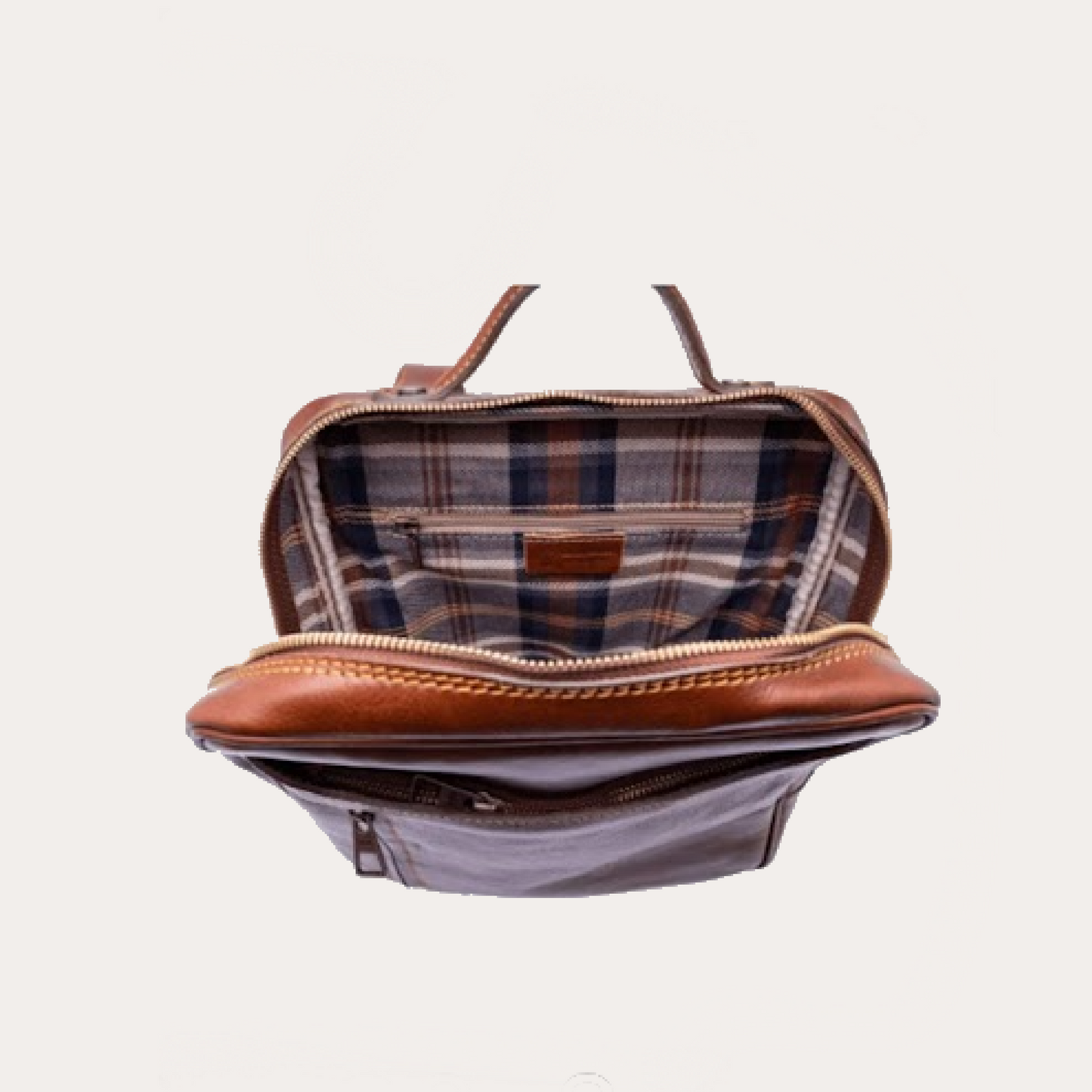 Brown Leather Backpack