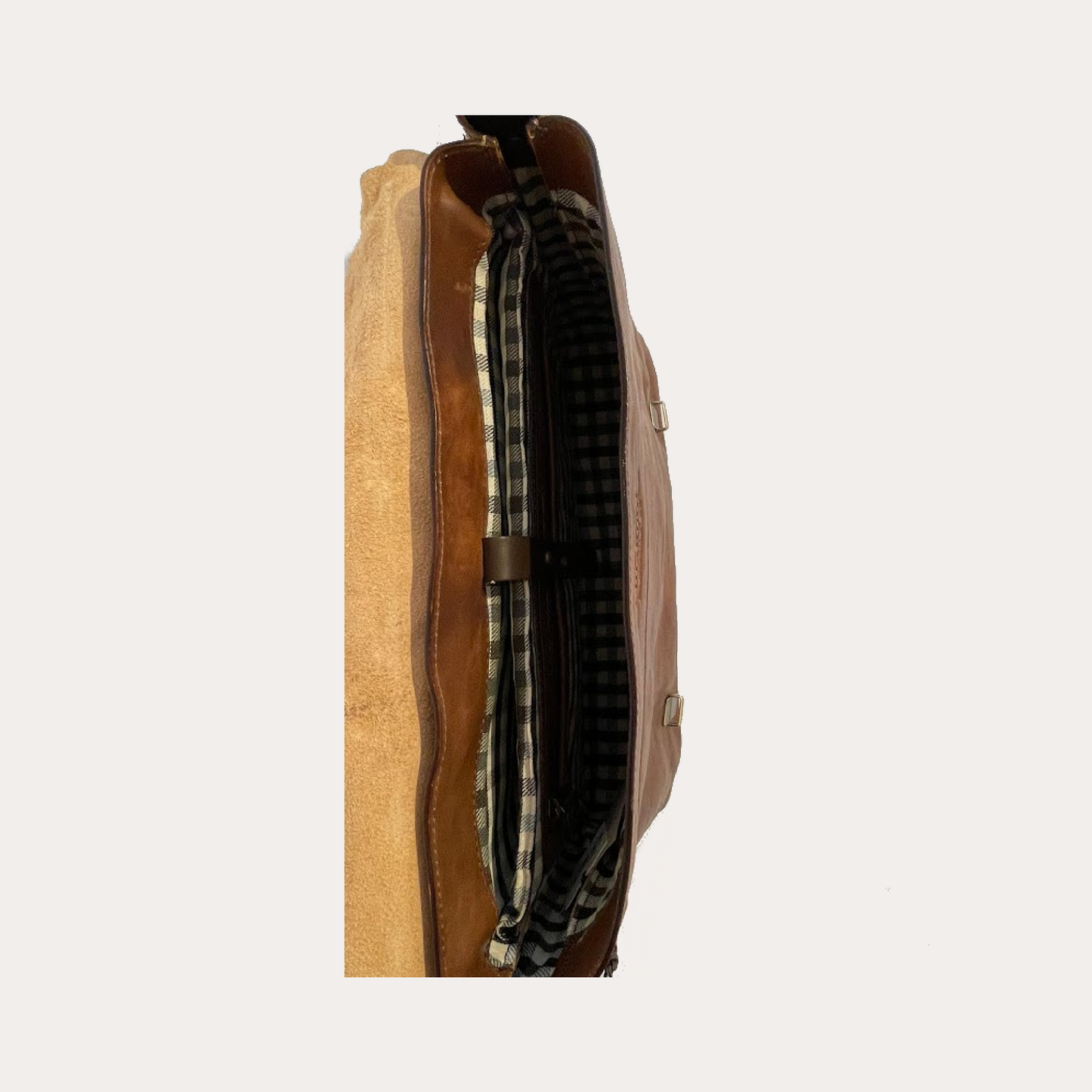 Chiarugi Brown Vintage Leather Satchel