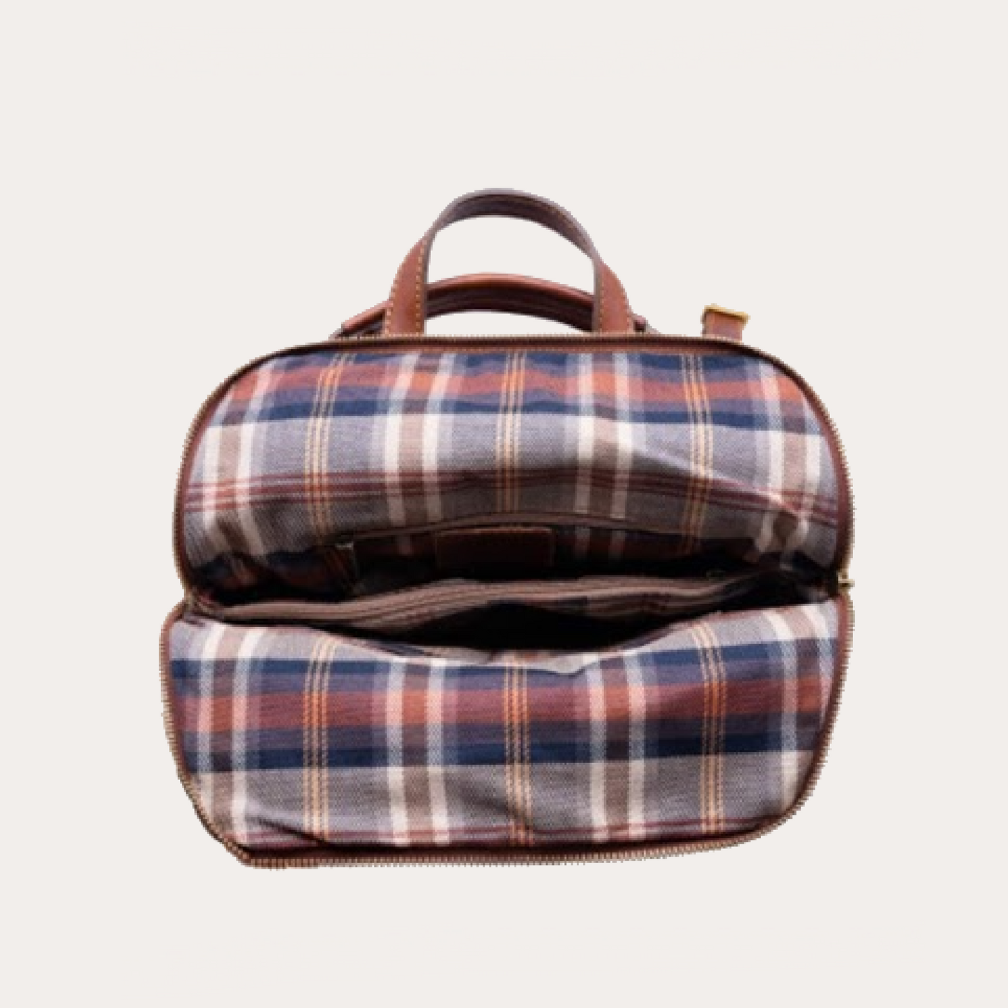 Brown Leather Convertible Backpack and Shoulder Bag