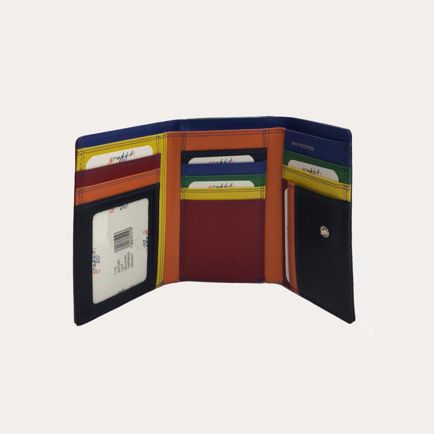 Midnight Tri-fold Leather Purse