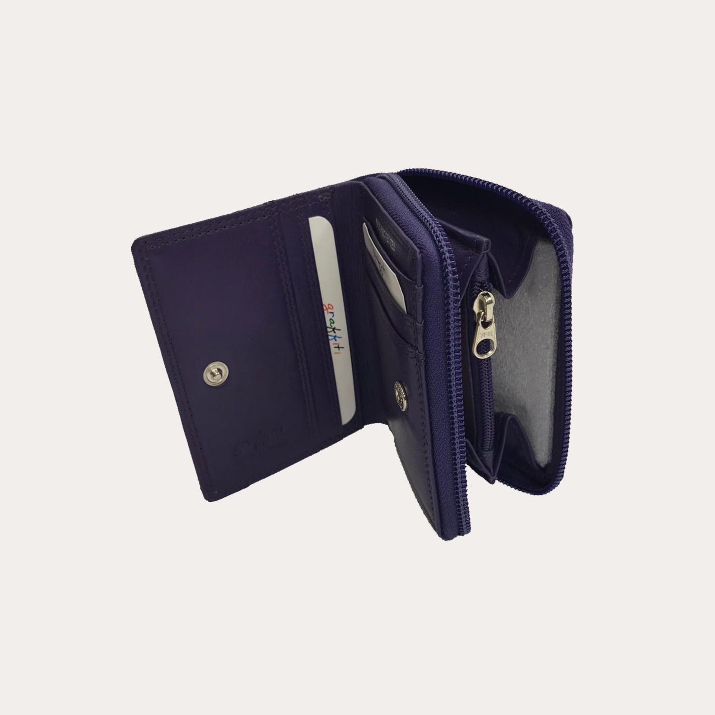 Purple Leather Purse
