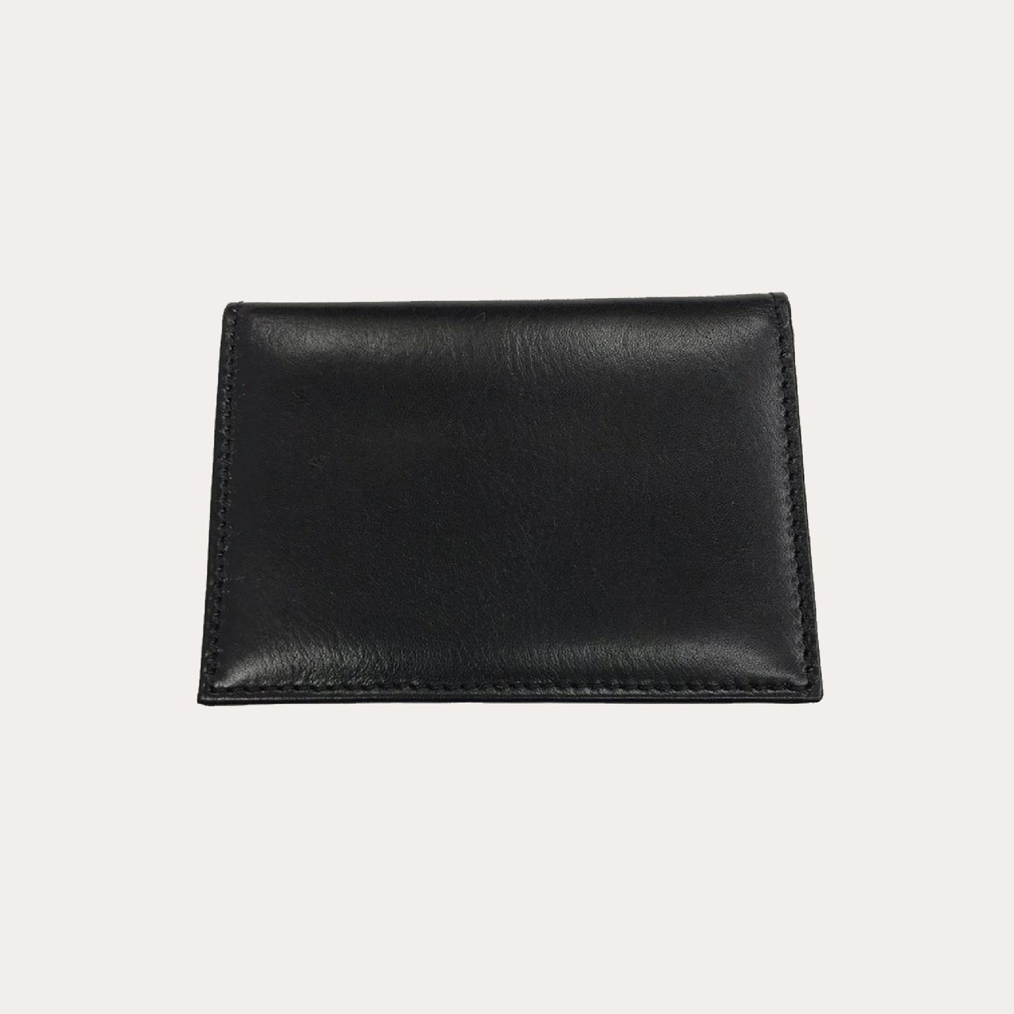 Black Leather Business Card Holder