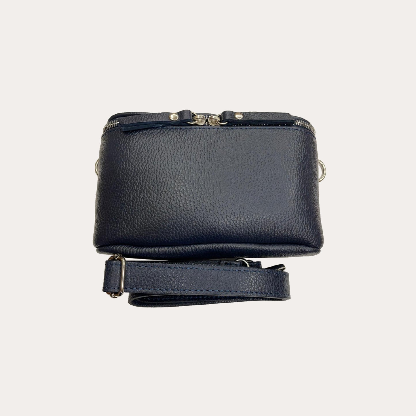 Navy Leather Bumbag