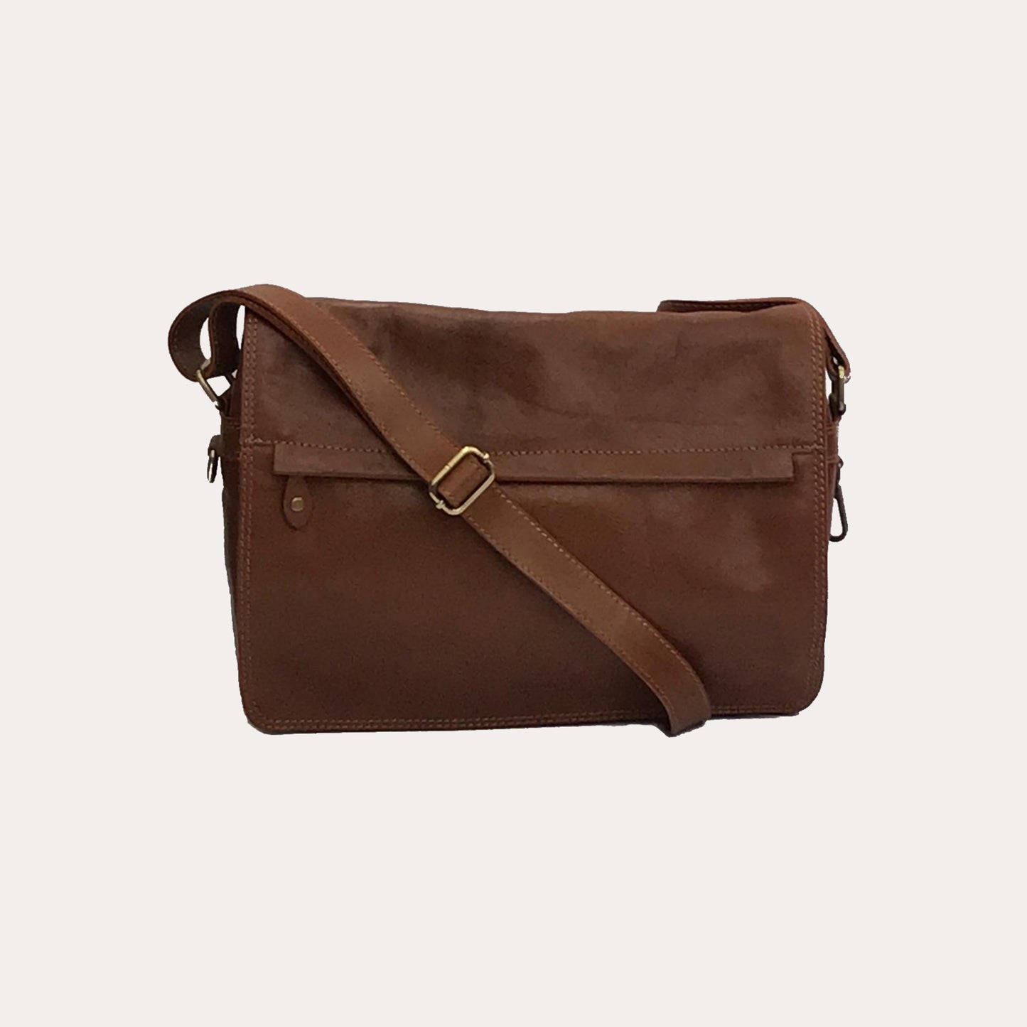 I Medici Brown Leather Messenger Bag