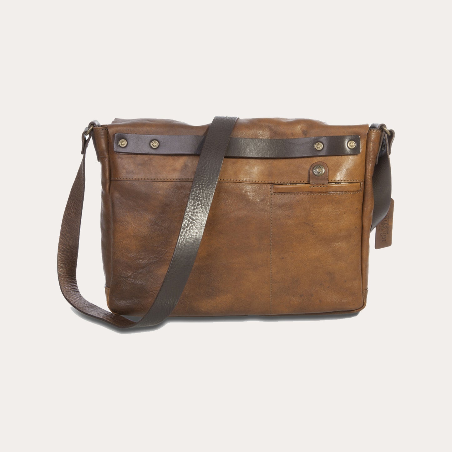 Chiarugi Brown Leather Satchel