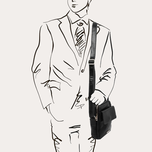 Tuscany Leather Dark Brown Leather Crossbody Bag