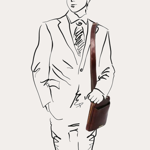 Tuscany Leather Brown Leather Crossbody Bag