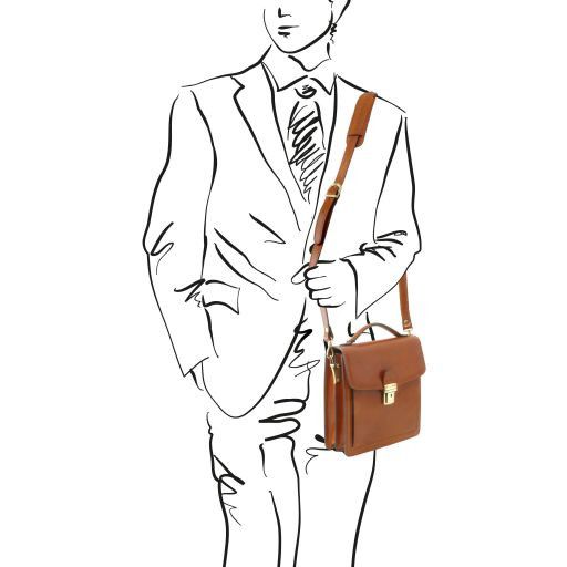 Tuscany Leather Brown Leather Crossbody Bag