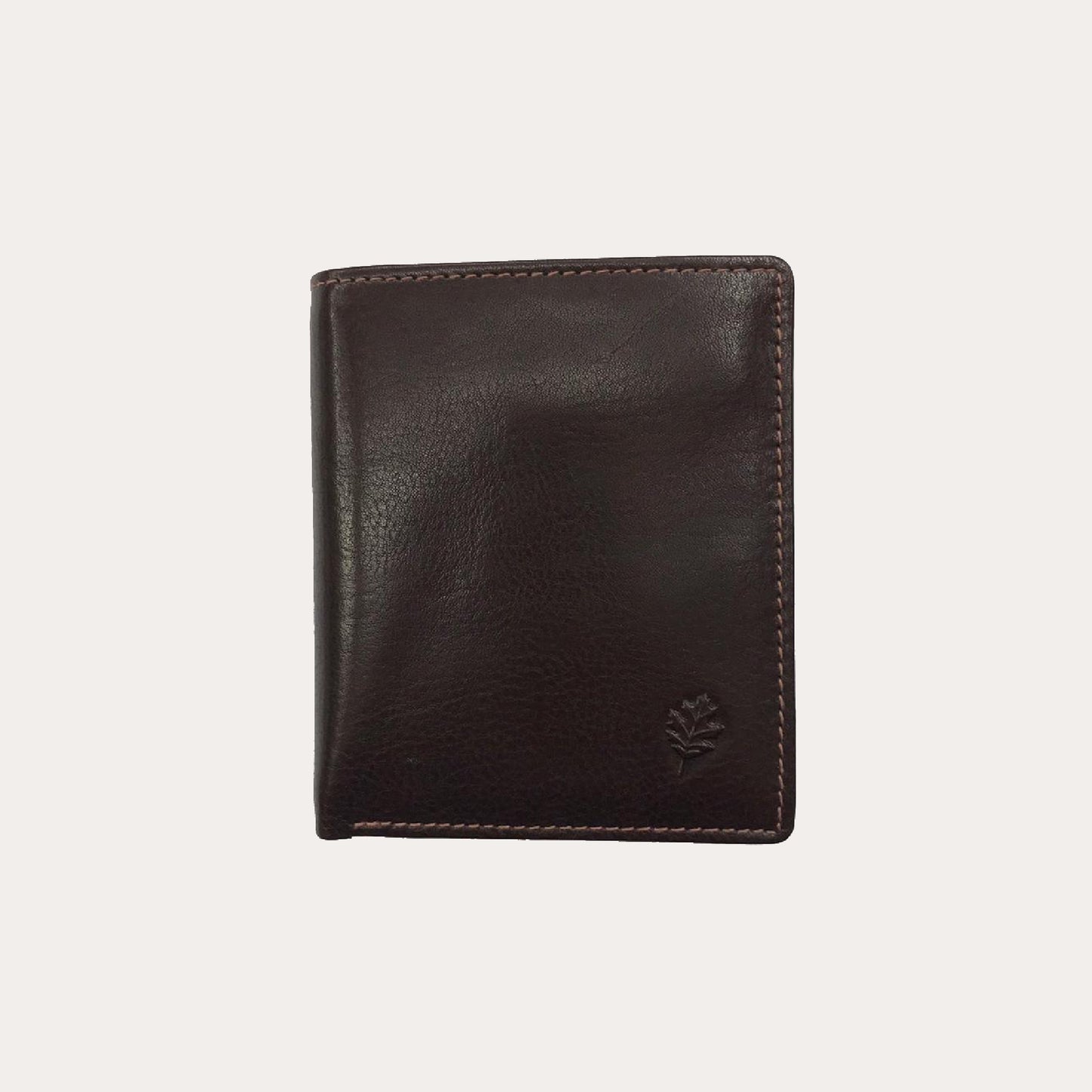 Brown Leather Wallet-12 Credit Card Sections