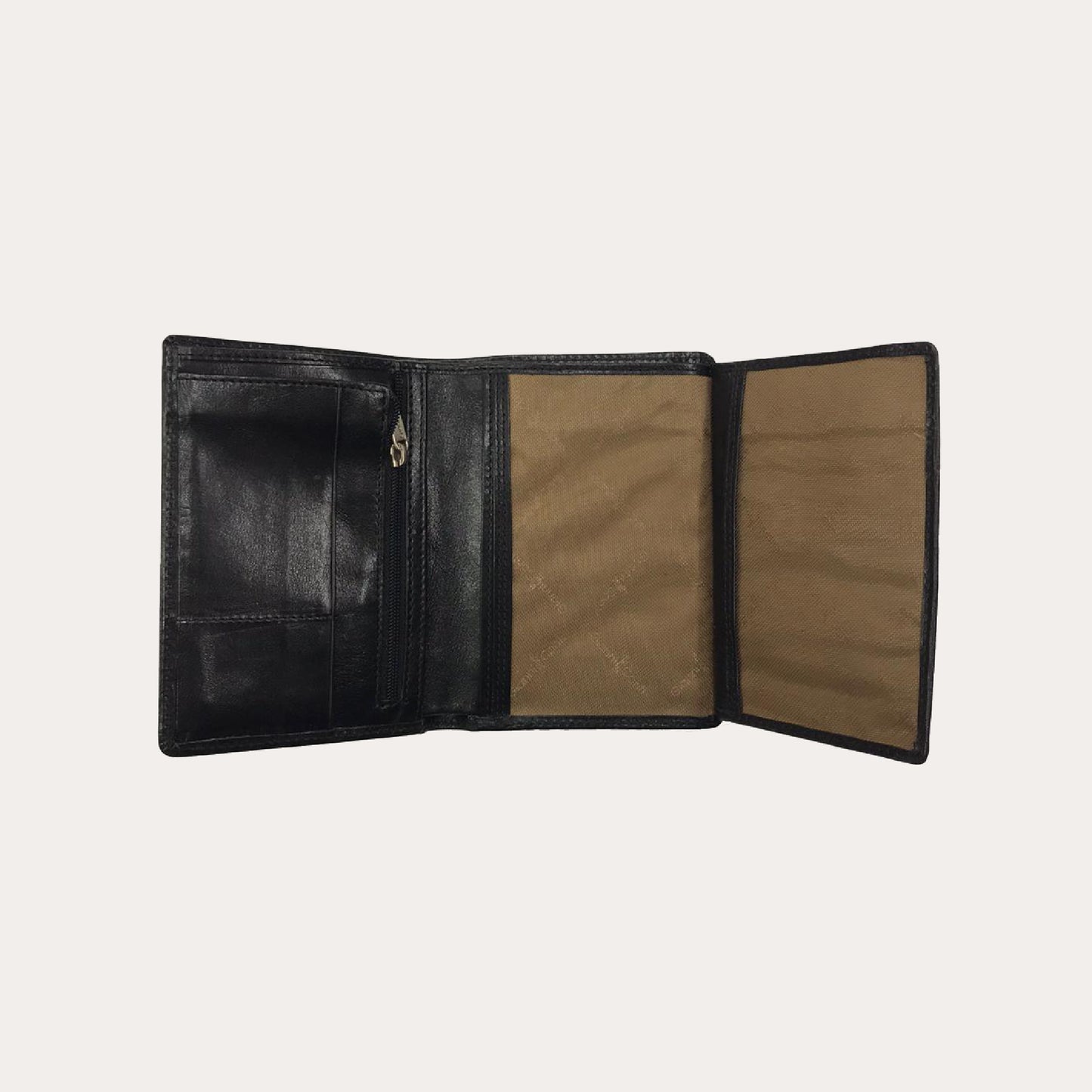 Gianni Conti Black Leather Wallet-6 Credit Card Sections