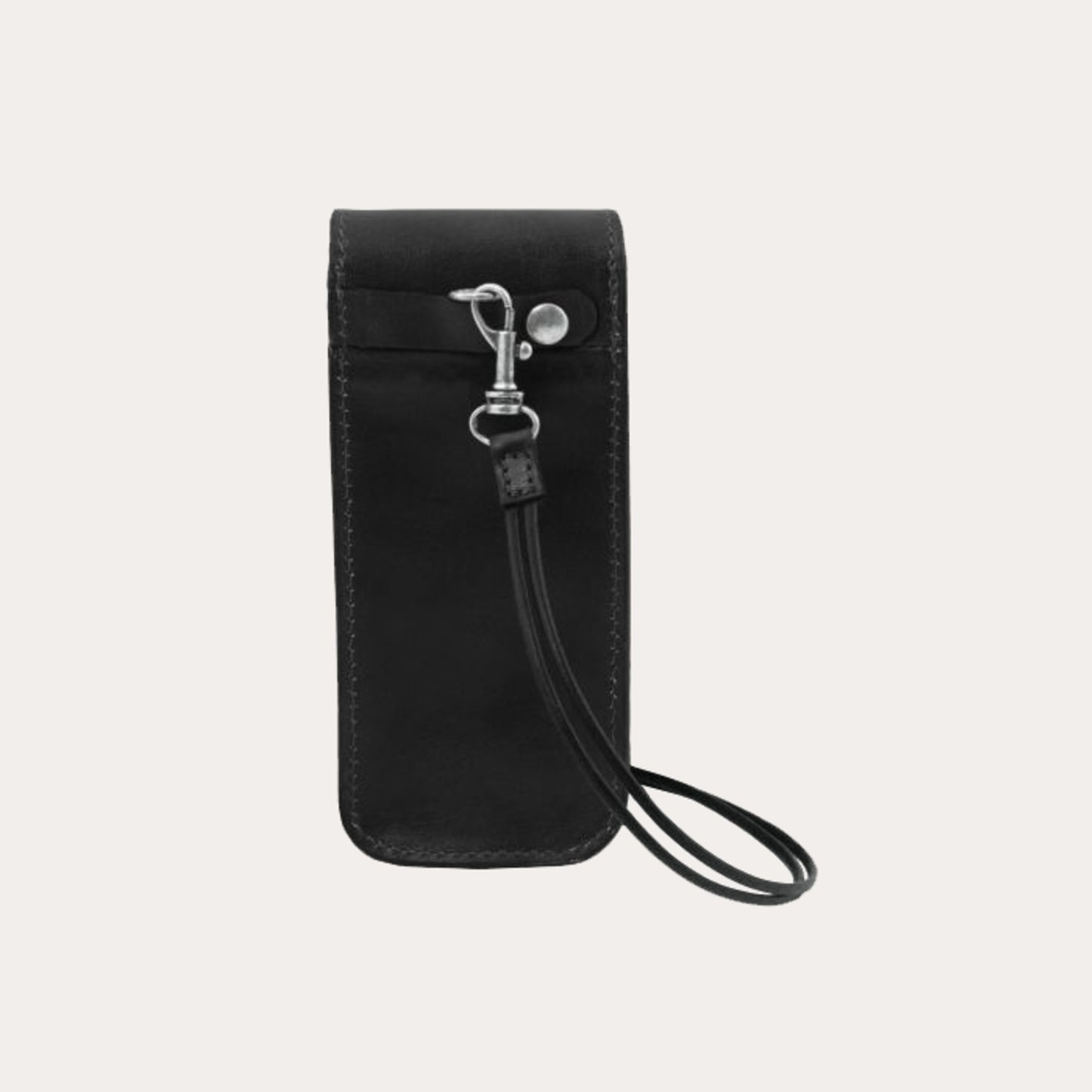 Tuscany Leather Black Leather Glasses Case