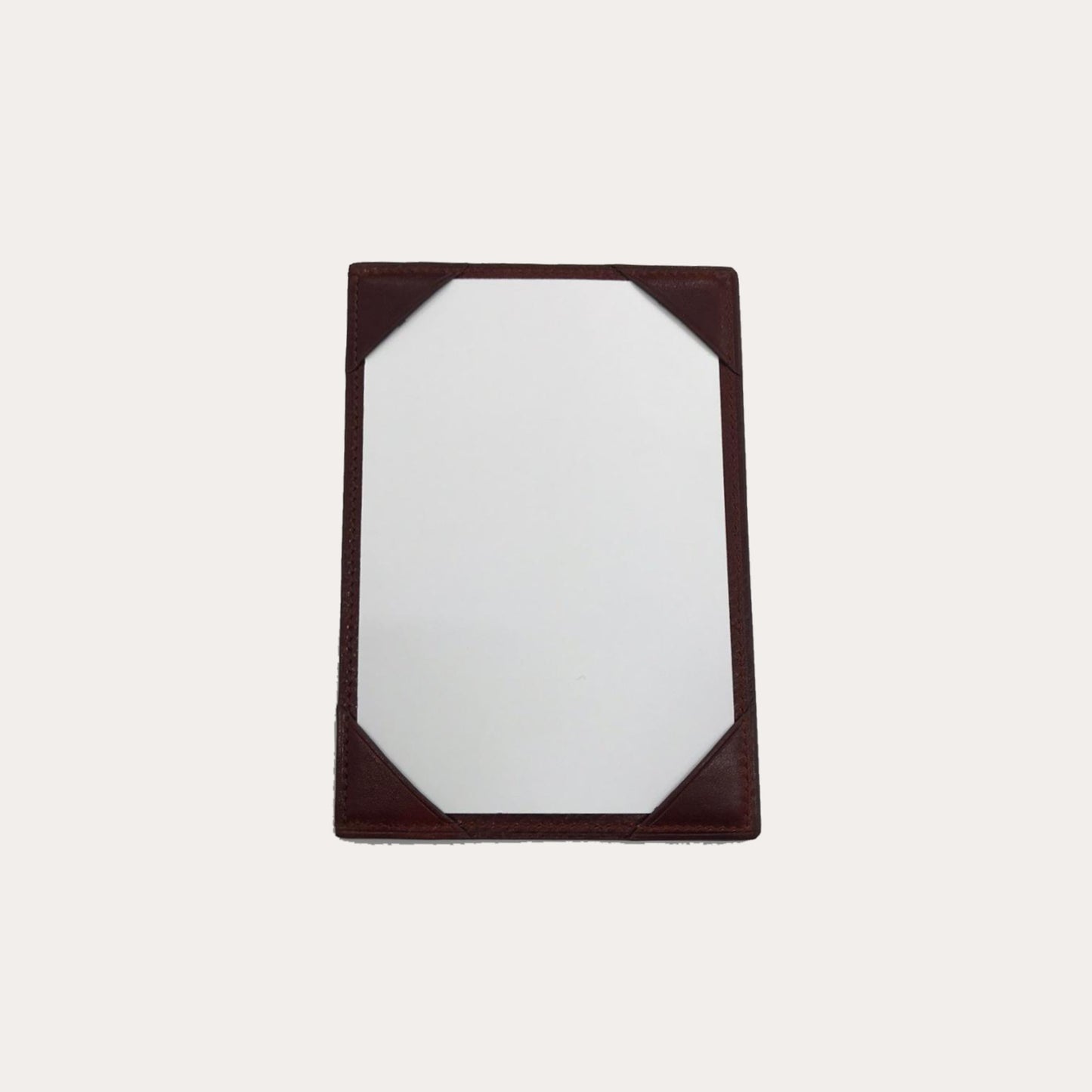 Maroon Vacchetta Leather Jotter