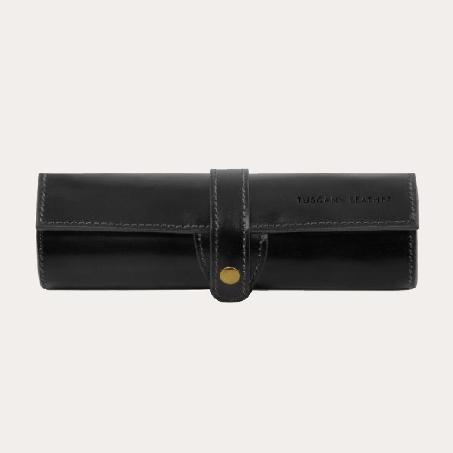 Tuscany Leather Black Leather Pen Holder