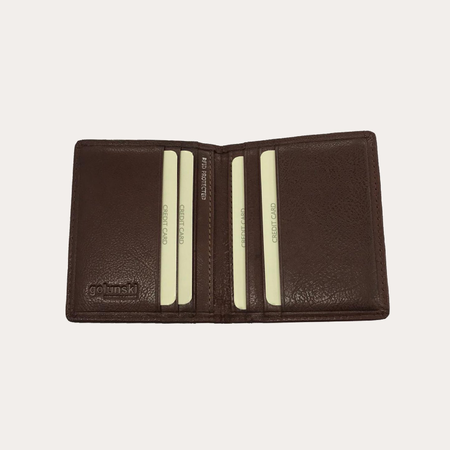 Brown Leather Credit Card Holder