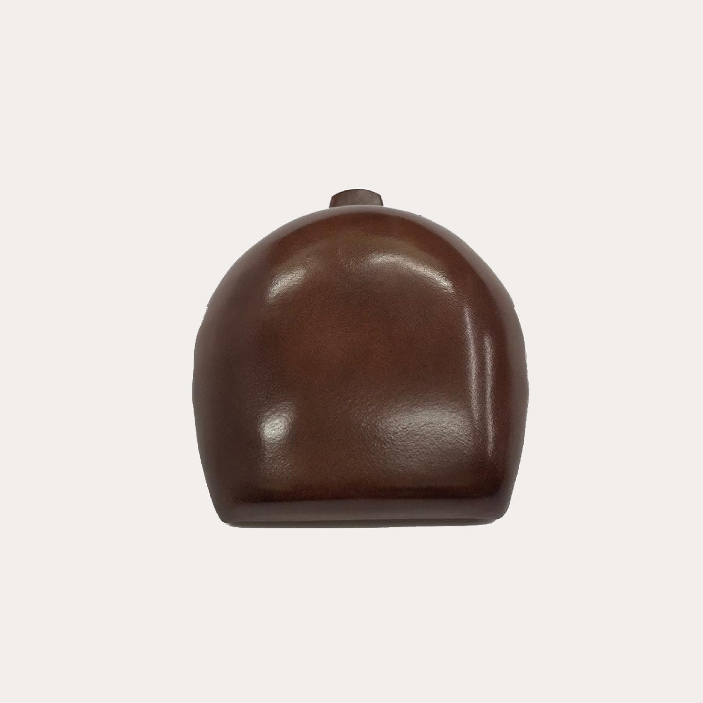 Brown Leather Handmade Horse Shoe Shaped Coin Holder