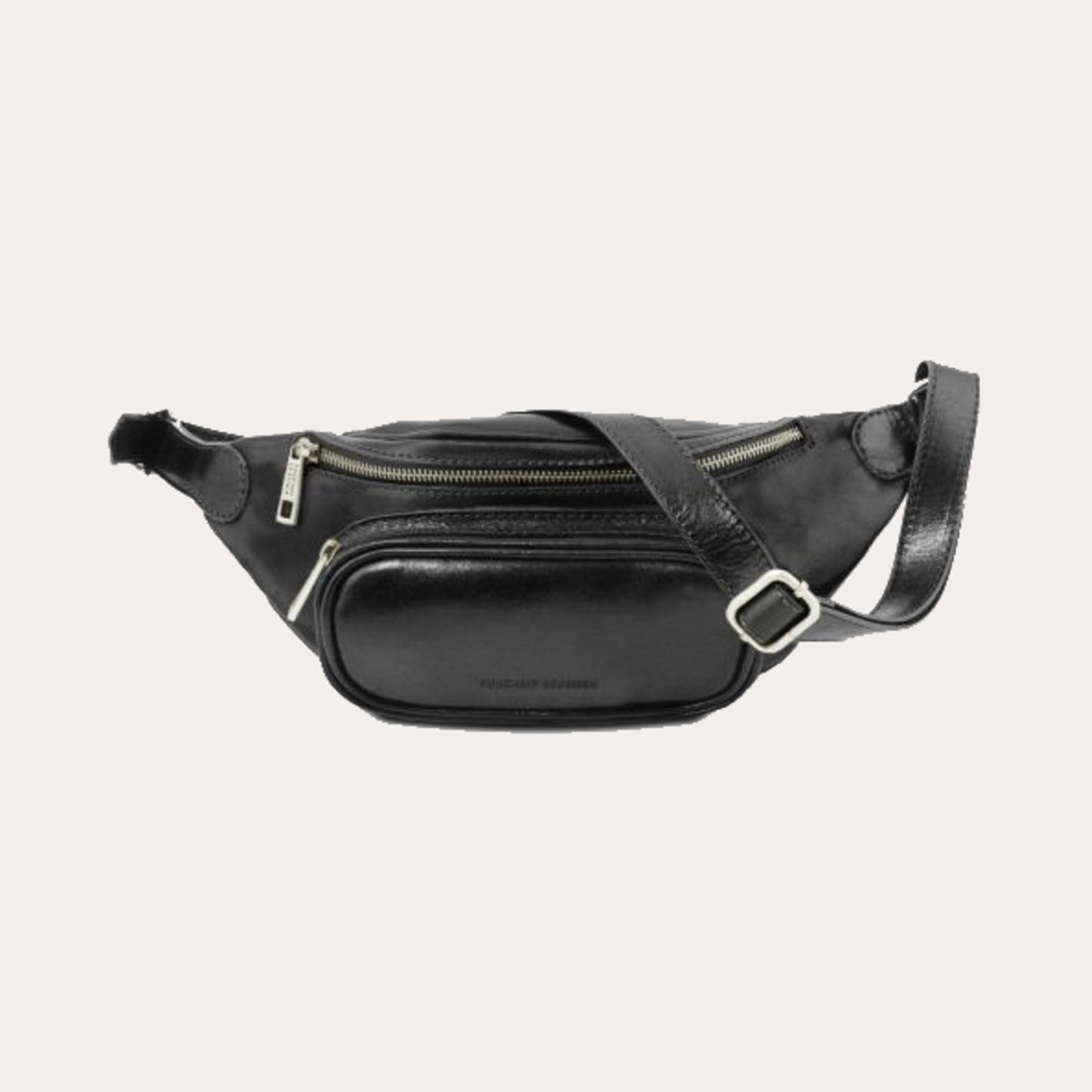 Tuscany Leather Black Leather Bum Bag