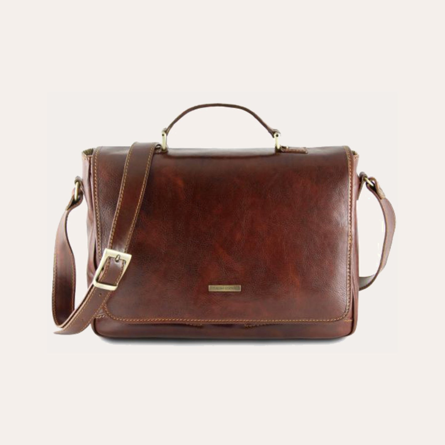 Tuscany Leather Brown Leather Laptop Case