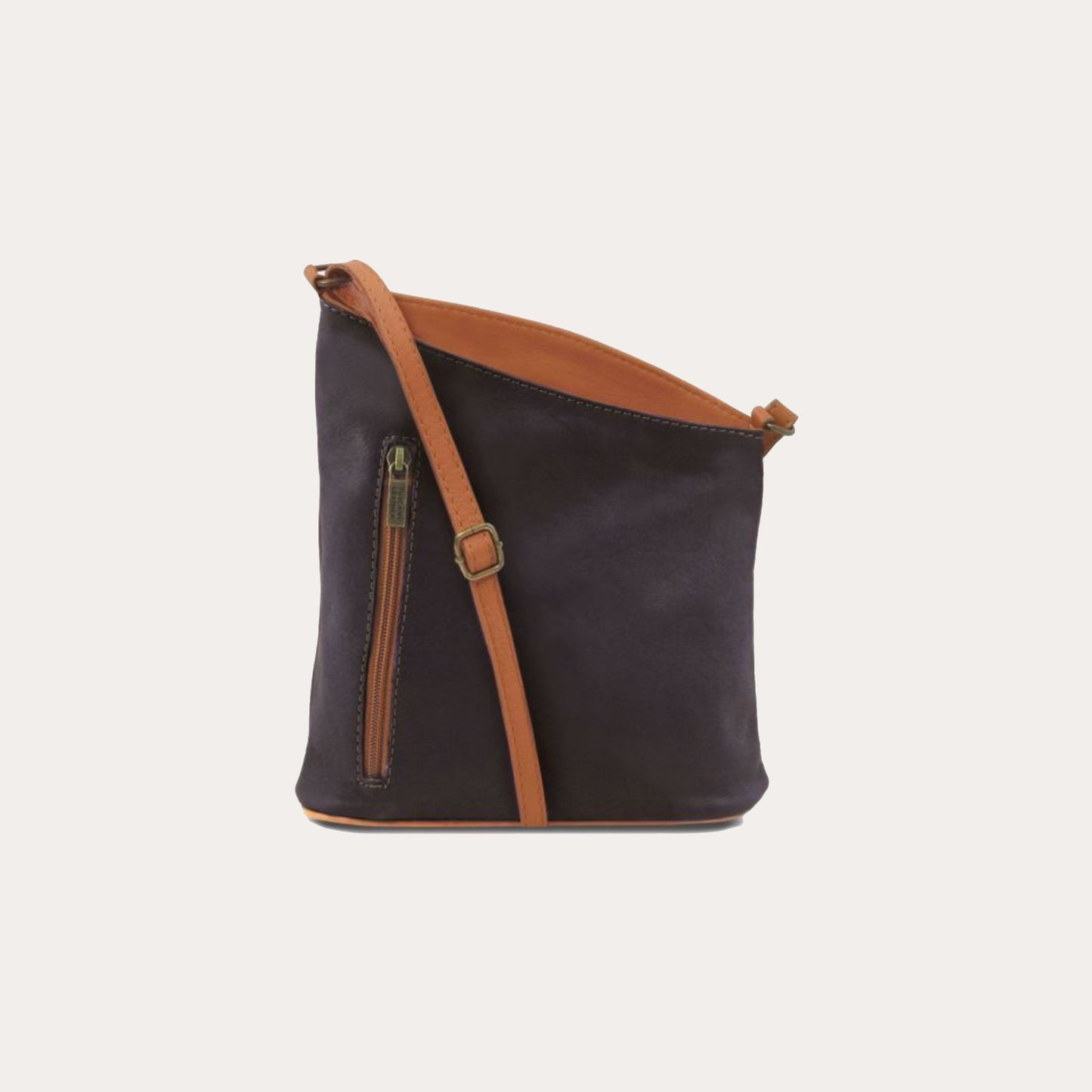 Tuscany Leather Dark Blue Mini Soft Leather Cross Bag