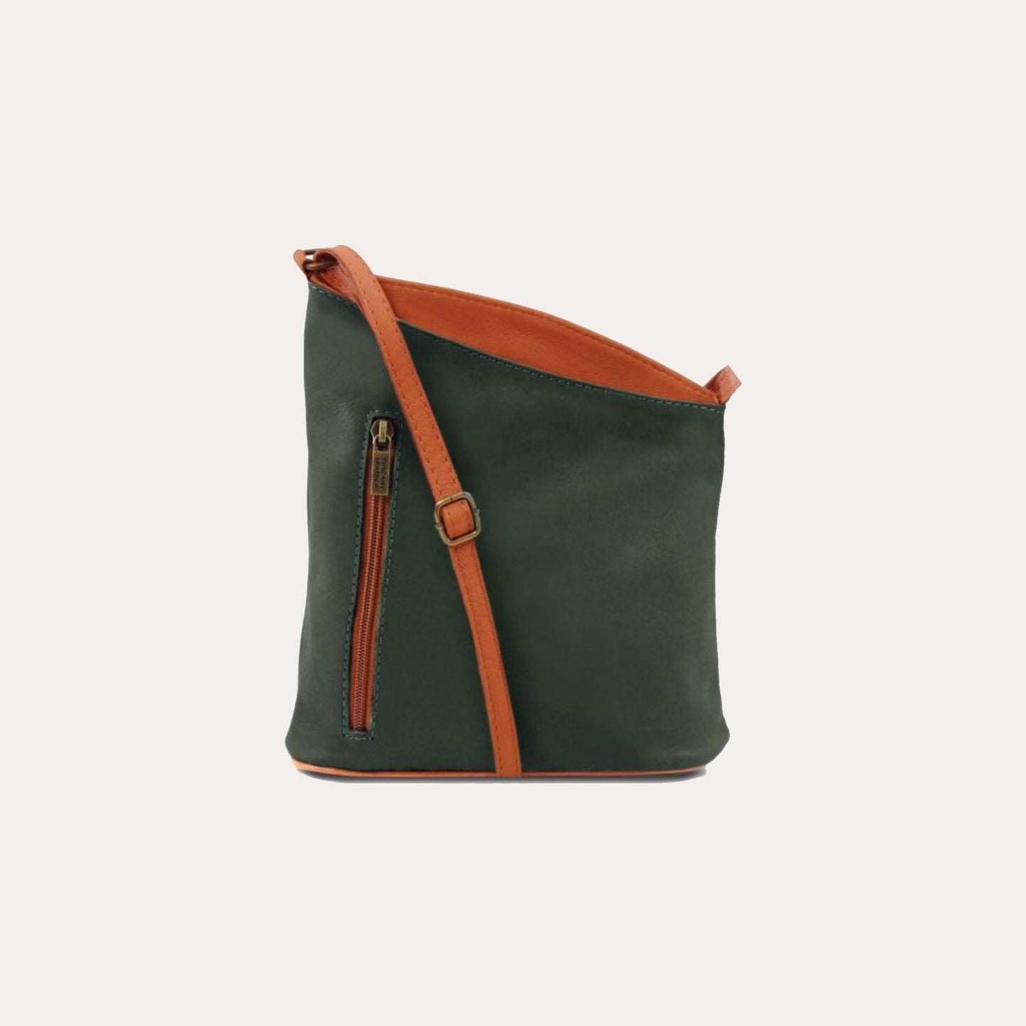 Tuscany Leather Green Mini Soft Leather Cross Bag