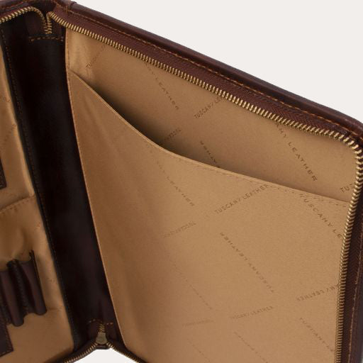 Tuscany Leather Brown Leather A4 Folio