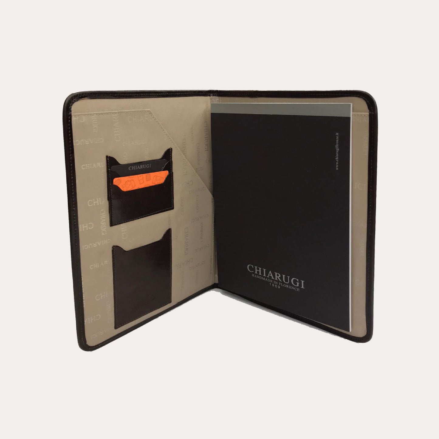 Chiarugi Brown Leather A4 Folio