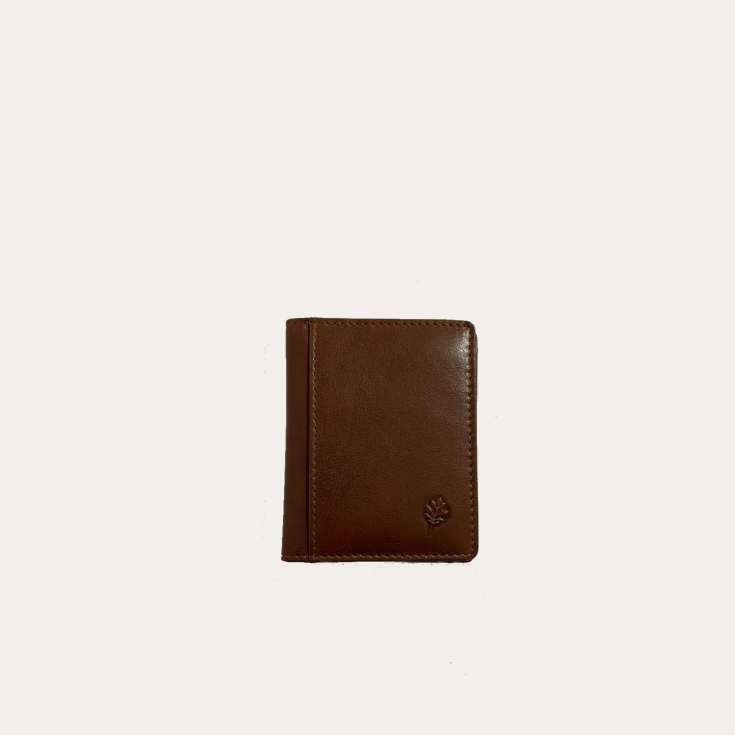 Tan Leather Credit Card Holder