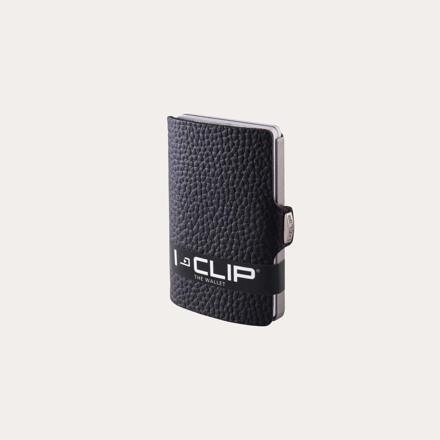 Black Leather I-Clip Wallet