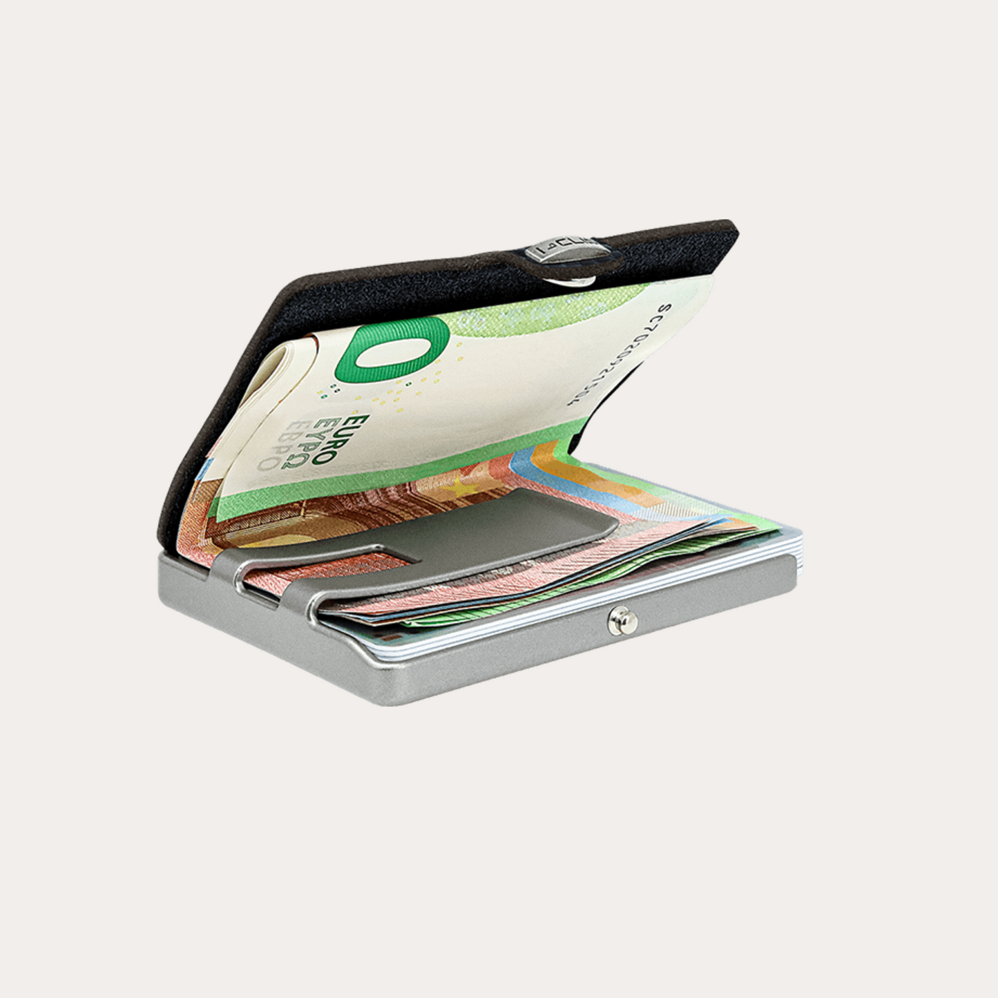 Black Leather I-Clip Wallet