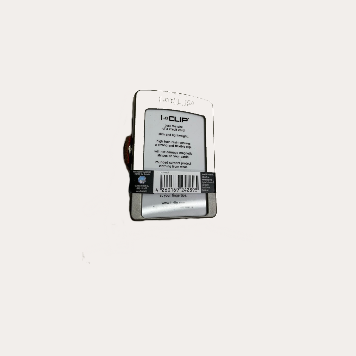 Black Leather I-Clip Wallet