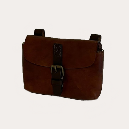 Chiarugi Brown Leather Belt Bag