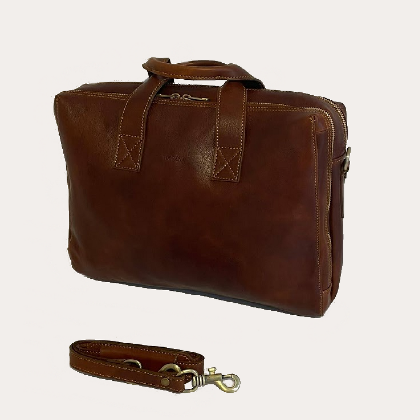 Brown Leather Laptop Case